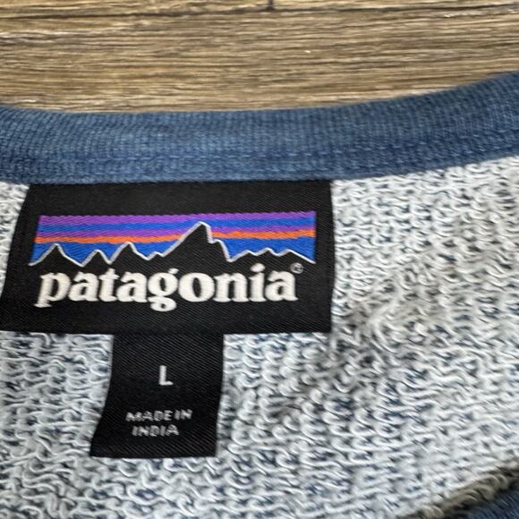Patagonia Mahnya Fleece Sweatshirt Mens Large Crewneck Pocket Casual - Picture 4 of 10